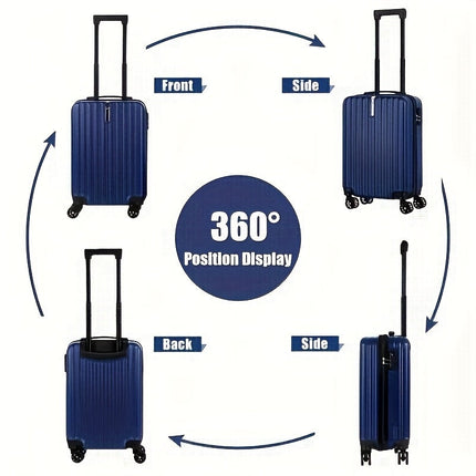 2-Piece Spinner Luggage Set – 20” Carry-On & 14” Crossbody Handbag