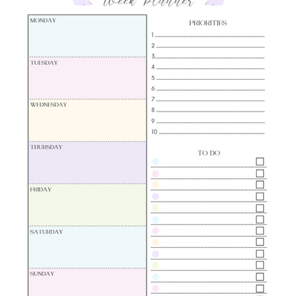 Printable Easter Planner – 40-Page Canva Template for Meals, Baskets, Egg Hunts & More