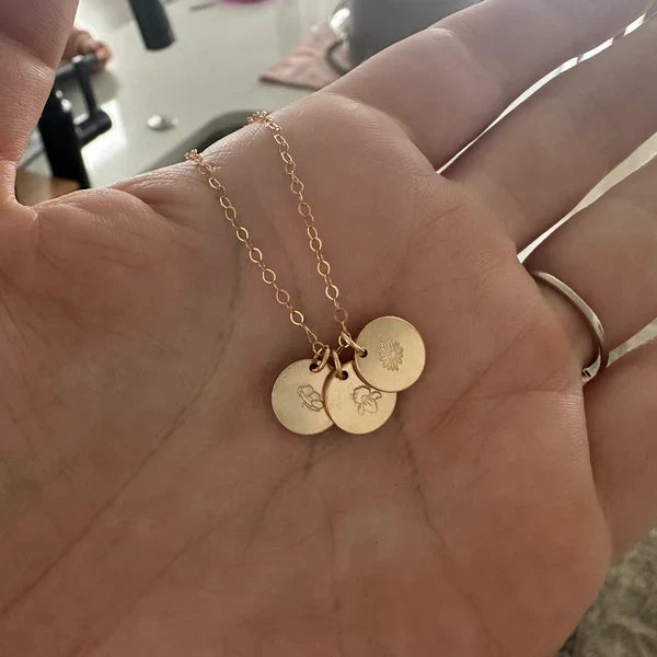 Small Initial Charm – Personalized Gold or Silver Disc Add On