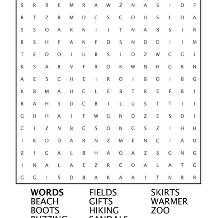 50 Spring Word Search Puzzles with Answers – Instant Download
