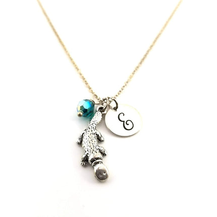 Platypus Charm Necklace – Personalized Sterling Silver Jewelry