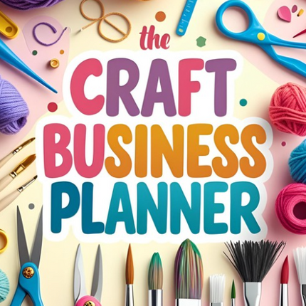 Editable Craft Business Planner – 45-Page Canva Template