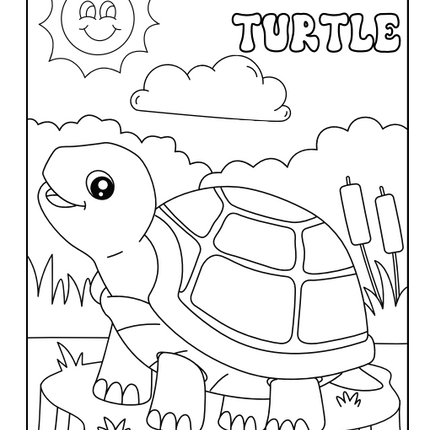 50 Easy Kids Coloring Pages – Printable Activity Pack