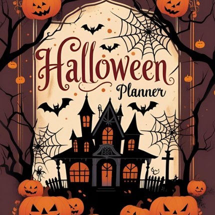 Halloween Party Planner – 45-Page Canva Template for Events, Menus, Decor & More