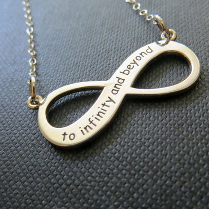 “To Infinity and Beyond” Necklace – Sterling Silver Infinity Pendant on 17" Chain