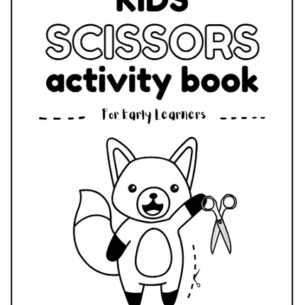 Kids Scissor Skills Activity Book – 50-Page Canva Template for Fine Motor Practice