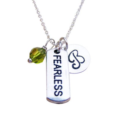 Fearless Charm Necklace – Personalized Sterling Silver Jewelry