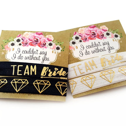 Team Bride Hair Ties Set