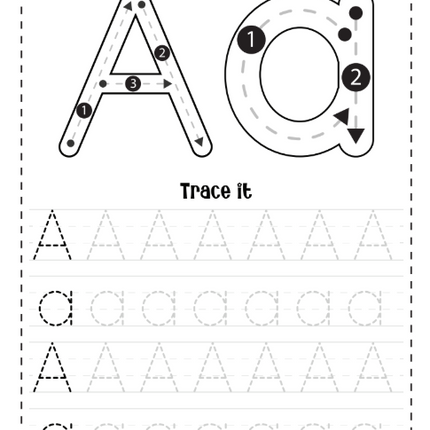 Alphabet Tracing Workbook for Kids – 148 Pages | Instant PDF Download