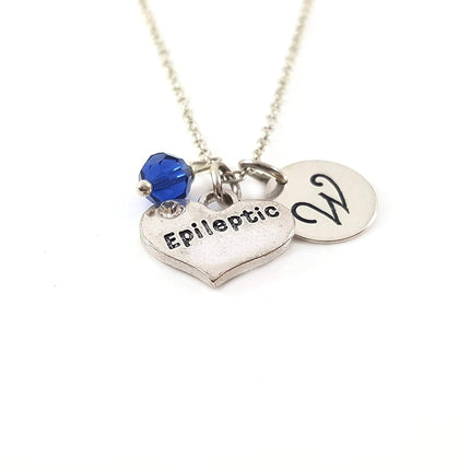 Epileptic Awareness Charm Necklace – Personalized Sterling Silver Jewelry