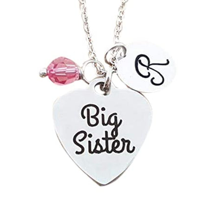 Big Sister Charm Necklace – Personalized Sterling Silver Jewelry