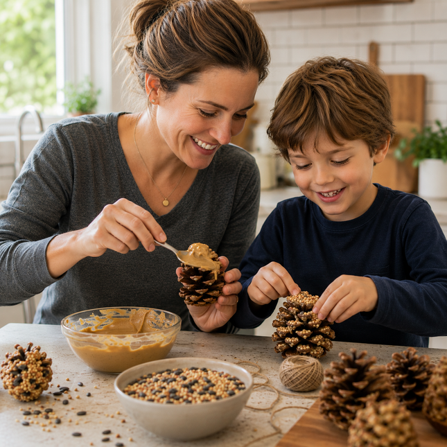 DIY Pine Cone Bird Feeder Kit