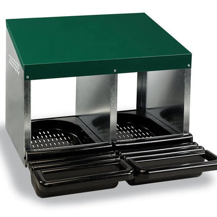 Multi-Compartment Poultry Laying Nesting Boxes with Easy-Clean Plastic Floors