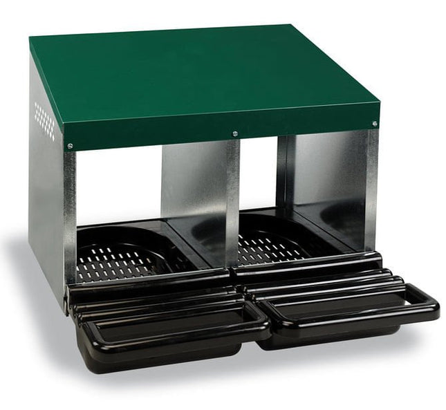 Multi-Compartment Poultry Laying Nesting Boxes with Easy-Clean Plastic Floors