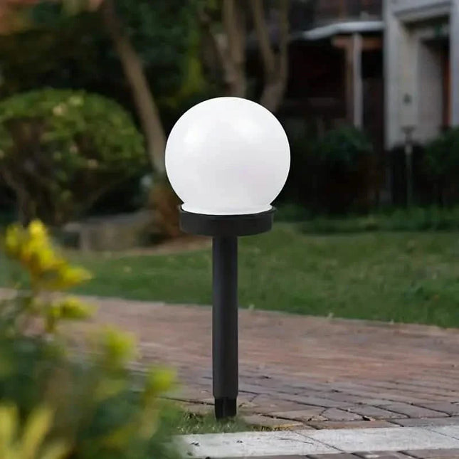 2-Pack: Solar LED Globe Powered Garden Light