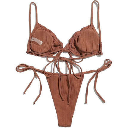 2-Piece Set: Thong Brazilian Bikini Swimsuit