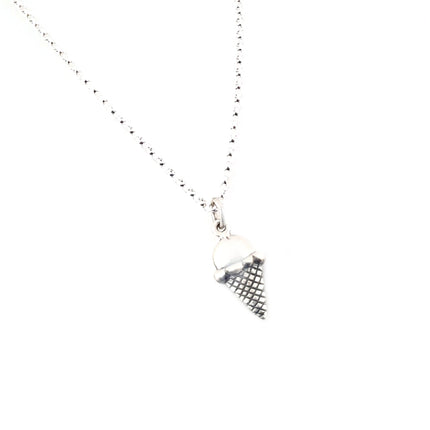 Sterling Silver Ice Cream Necklace