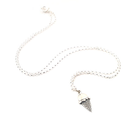 Sterling Silver Ice Cream Necklace