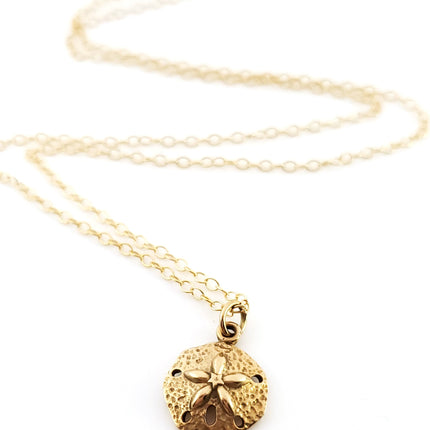 Sand Dollar Charm 14k Gold Fill Necklace