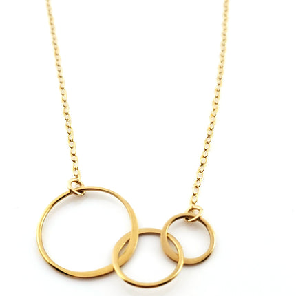 Three Circles of Life Charm - 14k Gold Filled Jewelry
