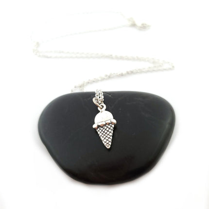 Sterling Silver Ice Cream Necklace