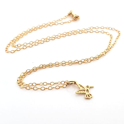 Hummingbird 14k Gold Filled Necklace