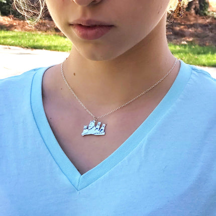 Mama Wolf Necklace – Sterling Silver Wolf Pack Charm for Strong Moms