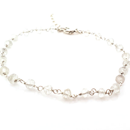 Quartz Gemstone Wire Wrapped Bracelet