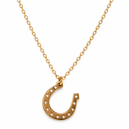 Bronze Horseshoe Necklace