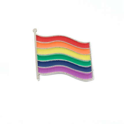 Rainbow Pride Flag Enamel Pin – LGBTQ+ Flag Support Accessory