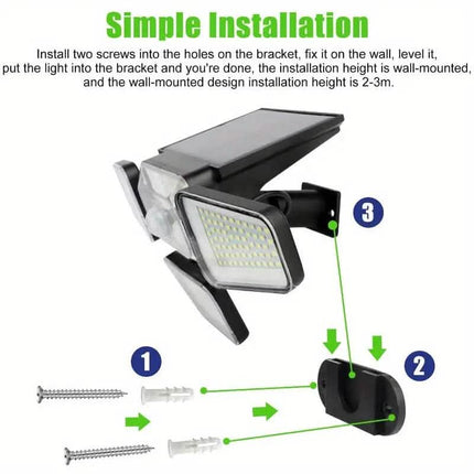 270 LED Solar Garden Outdoor Lights