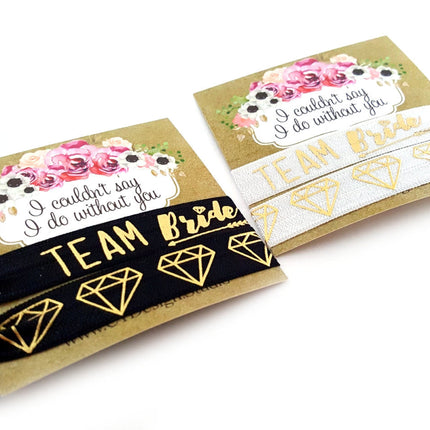 Team Bride Hair Ties Set