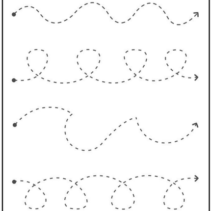 “I Can Trace!” – Fun & Easy Line Tracing Workbook for Toddlers (17 Pages) – Instant Download PDF