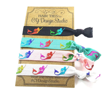 Mermaid Neon Hair Ties Set