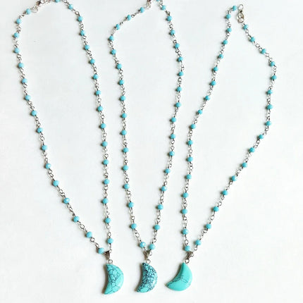 Turquoise Moon Celestial Necklace