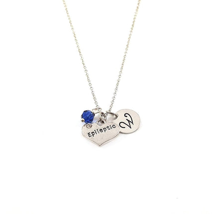 Epileptic Awareness Charm Necklace – Personalized Sterling Silver Jewelry