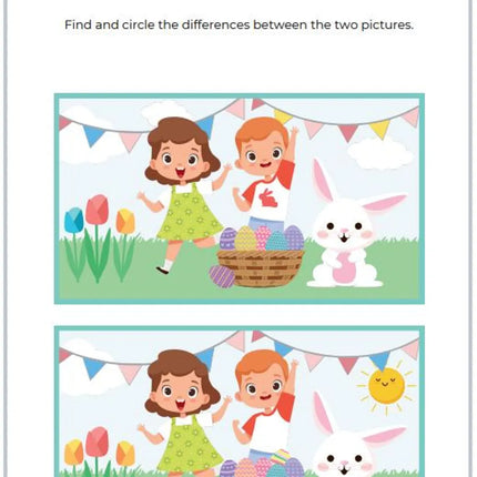 Easter Activity Book for Kids | 50 Pages | Printable