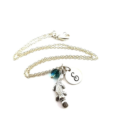 Platypus Charm Necklace – Personalized Sterling Silver Jewelry