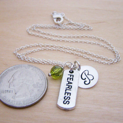 Fearless Charm Necklace – Personalized Sterling Silver Jewelry