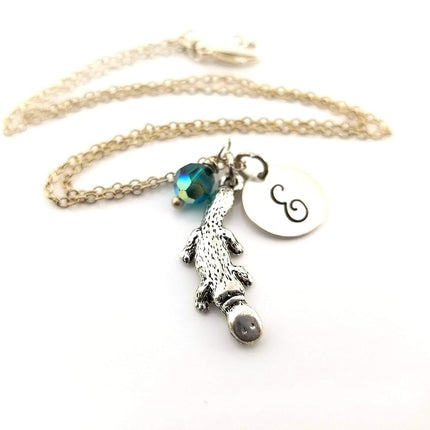 Platypus Charm Necklace – Personalized Sterling Silver Jewelry