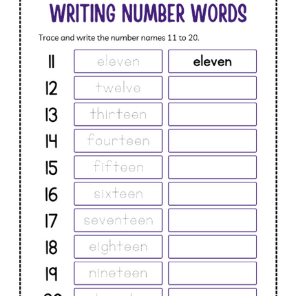 Toddler & Preschool Numbers Workbook – 40+ Page Printable PDF for Ages 3–5