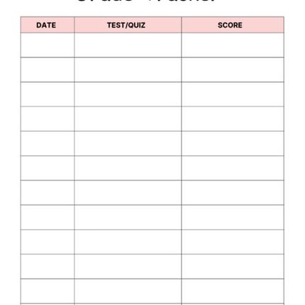 Printable Kids School Planner – 40+ Pages of Checklists, Trackers & Study Tools – Instant PDF Download
