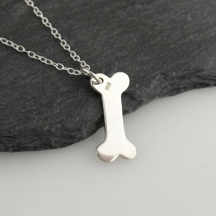 Sterling Silver Dog Bone Necklace