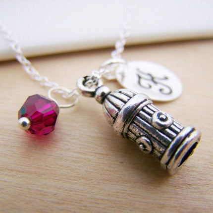 Fire Hydrant Charm Necklace – Personalized Sterling Silver Jewelry