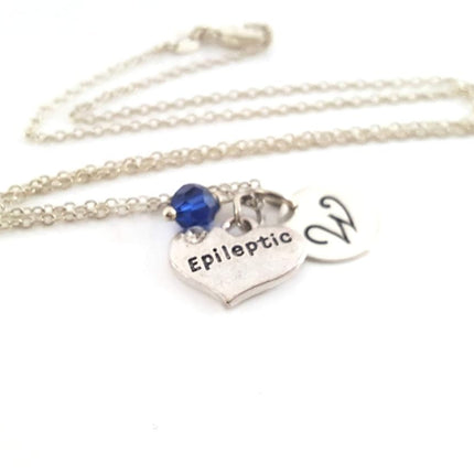 Epileptic Awareness Charm Necklace – Personalized Sterling Silver Jewelry