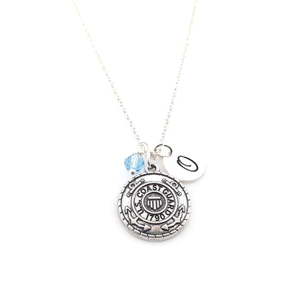 Coast Guard Charm Necklace – Personalized Sterling Silver
