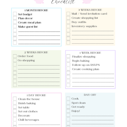 Printable Easter Planner – 40-Page Canva Template for Meals, Baskets, Egg Hunts & More