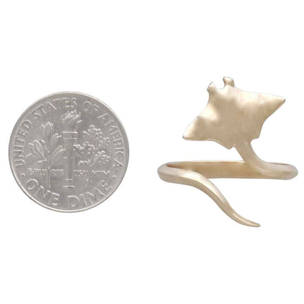 Bronze Adjustable Stingray Ring