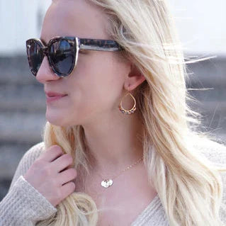 Tiny Gold Initial Necklace - Personalized 14k Gold Filled Jewelry
