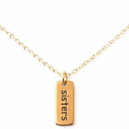 Tiny Sister Necklace – 14k Gold Filled, 18" Dainty Chain